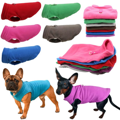 Warm Winter French Bulldog Vest Puppy Cat Clothing Pug Costumes Jacket for Small Dogs Chihuahua Fleece Pet Clothes Ropa Perro