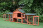 Pawhub Double Run Wooden Chicken Coop Rabbit Hutch Bunny Cage